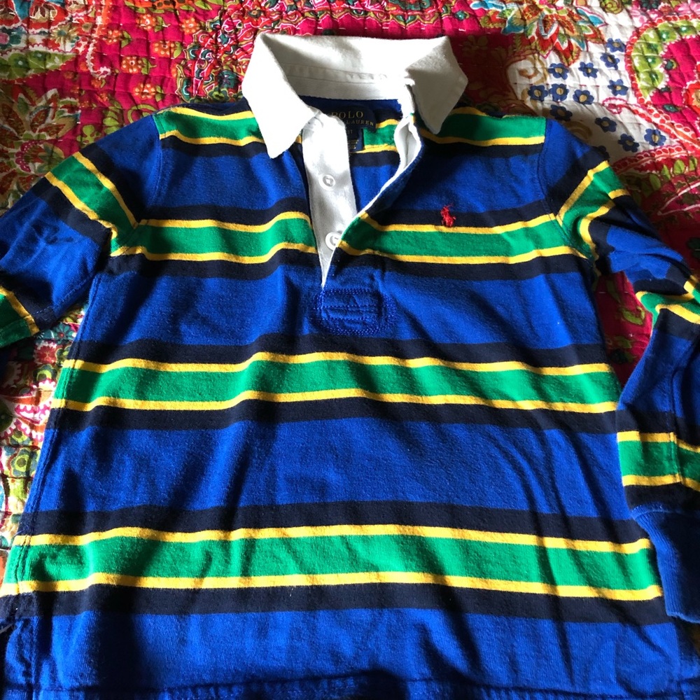 EUC Polo Ralph Lauren Boys Striped Long Sleeve 3T